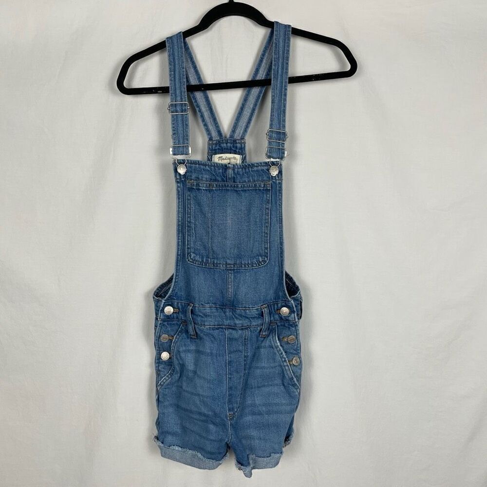 Madewell Adirondack Short Overalls Denville Wash - Woman’s XXS - Picture 2 of 7